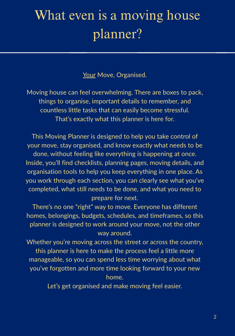 The Ultimate Moving House Planner – 26-Page Printable PDF
