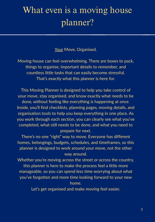 The Ultimate Moving House Planner – 26-Page Printable PDF